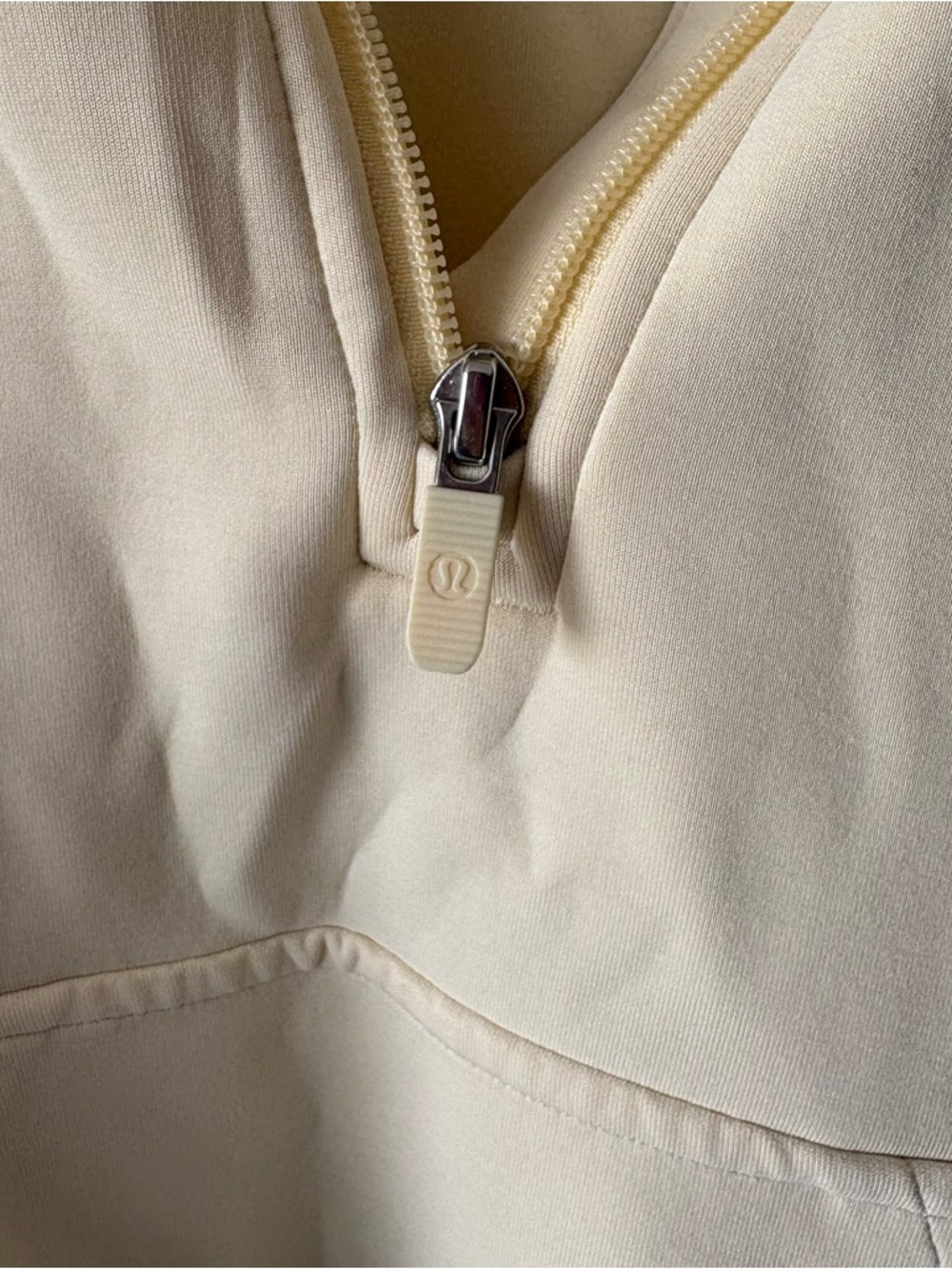 lululemon athletica softstreme buttercream 1/2 zip - Picture 2 of 3
